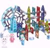 صورة مكعبات بناء مغناطيسية كهربائية خفيفة وموسيقى للاطفال (80 قطعة)