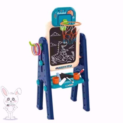 صورة مجموعة ألعاب 4 في 1 متعددة الوظائف للإبداع، لوحة مغناطيسية + حامل