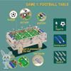 صورة طاولة ألعاب متعددة على الطاولة - طاولة صغيرة محمولة لكرة القدم/لعبة كرة القدم + هوكي الهواء + حمام السباحة/البلياردو + تنس الطاولة/بينج بونج، طاولة ألعاب أركيد للأطفال لعبة تعليمية، لغرف الألعاب، والأسرة