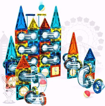 Picture of Magnetic Tiles Building Kit, 42 Pieces Magnetic Building Blocks for Kids