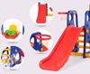 صورة مجموعة العاب منزلقة وارجوحة مع حلقة كرة سلة 3 في 1 متعددة الالوان