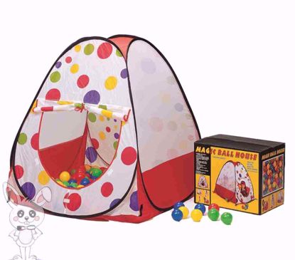 صورة خيمة بها 50 كرة العاب اطفال
