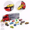 صورة طقم سيارات يضم 12 سيارة وملحقاتها وخريطة لعبة