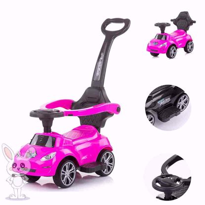 صورة سيارة أطفال 2 في 1 مزودة بشريط دفع تيربو مع وظيفة الموسيقى