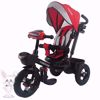 صورة دراجة ثلاثية العجلات للأطفال مع سيارة أطفال بمقبض دفع ومظلة (بألوان مختلفة)