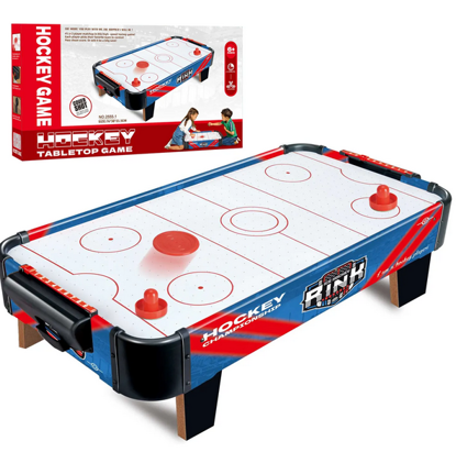 صورة  طاولة هوكي جو خشبية مع مزدوج من اللاعبين طاولة هوكي معركة للأطفال والكبار لعبة طاولة هوكي