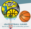 صورة  لعبة رمي الحلقات الرياضية 2 في 1 للأماكن المغلقة والمكشوفة لعبة كرة السلة الصغيرة مجموعة لعبة للأطفال