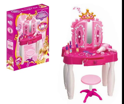 صورة  2024 مجموعة لعب أطفال مرحلة ما قبل المدرسة مجموعة ألعاب مكياج أزياء الفتيات الجميلة ألعاب الفتيات