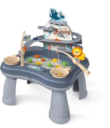 صورة  Chengji لعبة الصيد المرحة ألعاب بلاستيكية كهربائية 2 في 1 مسار انزلاقي ألعاب الصيد المغناطيسية للأطفال مع الموسيقى