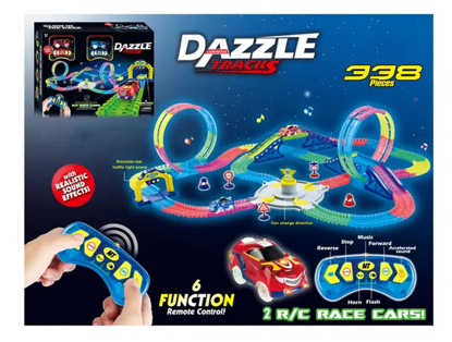 Picture of 338pcs Roller Coaster Remote Control Racing Toys Track Cars RC Car Kids Toys Track Cars