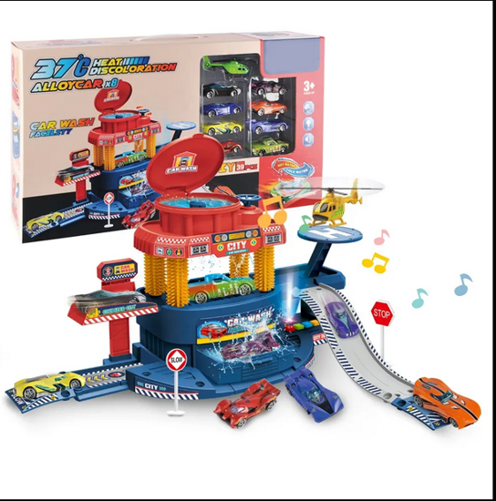 صورة *مجموعة غسيل السيارات من دون أي ألوان من سبائك غسل السيارة من دون ألوان ، مع إضاءة موسيقية 