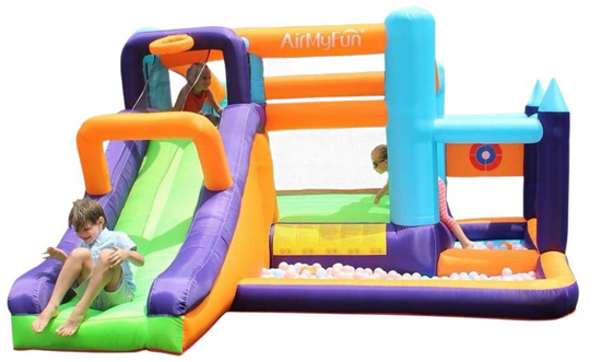 صورة #جديد نطاطية هواء  ترامبولين  الوان مميزة  مقاس  430*330*190 CM