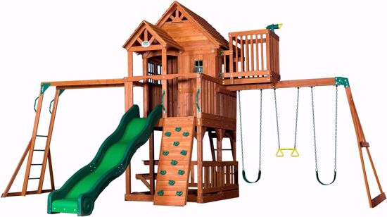 Picture of Backyard Discovery Skyfort II All Cedar Swing Set!