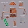 Picture of Backyard Discovery Skyfort II All Cedar Swing Set!