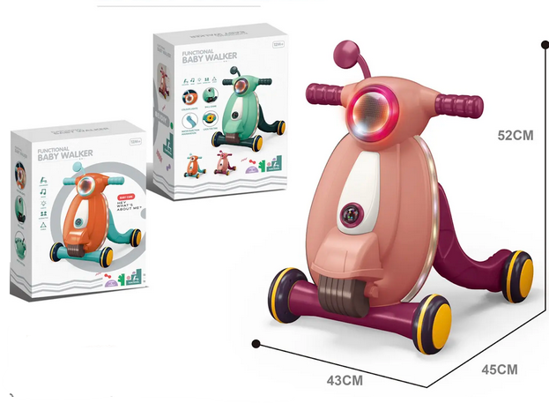 صورة @مشاية أطفال متعددة الوظائف 2 في 1 من توي لاند، مناسبة للتعلم مع الضوء والموسيقى، مشاية دفع الطفل مع الضوء والموسيقى والكرة، مشاية للأطفال الصغار