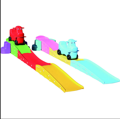 صورة !!! سيارة نفق داخلية بلاستيكية للأطفال ألعاب روضات الأطفال