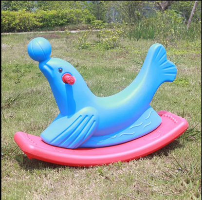 صورة !!!لعبة الأطفال الملونة التي تركب على الحيوانات للأطفال حصان هزاز للأطفال داخلي من البلاستيك