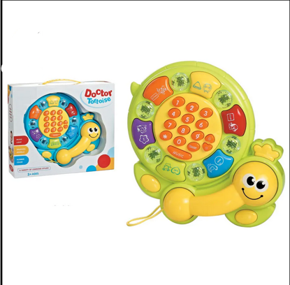 صورة *** التعلم المبكر لمسة جميلة مضاءة السلحفاة البسيطة الهاتف الطفل لعبة مع الموسيقى