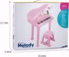 صورة -/يوبانت لعبة بيانو للاطفال البيانو البينك للبنات هدية عيد ميلاد 2 3 4 5 سنوات للاطفال بعمر 2 3 4 5 سنوات لعبة بيانو متعددة الوظائف 31 مفتاح