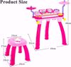 صورة -/مجموعة بيانو وطبل للاطفال من ماكسماس، مجموعة طبل كيبورد كهربائية مكونة من 24 مفتاح مع 2 عصا طبل ومصابيح LED وسماعة راس وميكروفون وMP3 وتسجيل ومقعد ومجموعة...