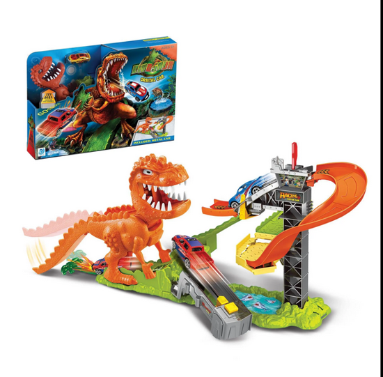 صورة 3/ لعبة سيارة كهربائية, لعبة سيارة كهربائية مدارية بأشكال ديناصورات ، قابلة للتجميع ، لعبة سباق ، سيارة من خليط معدني ، دروب شيلد ، سيارات سباق ، سيارات سباق ، سيارات من دون معدنية ، سيارات موسم الصيف ، سيارات موسم الصيف