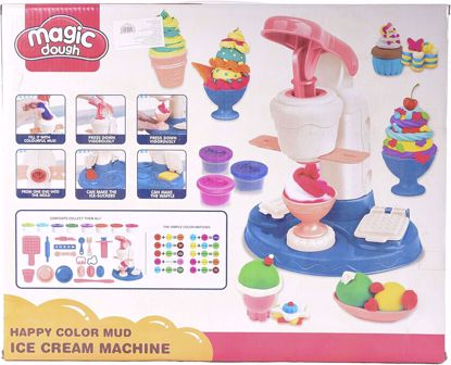 صورة 18/لعبة ماكينة صُنع الايس كريم بالصلصال الملون السحري للاطفال ماجيك دو، موديل 8061، 26 قطعة للبنات- متعددة الالوان