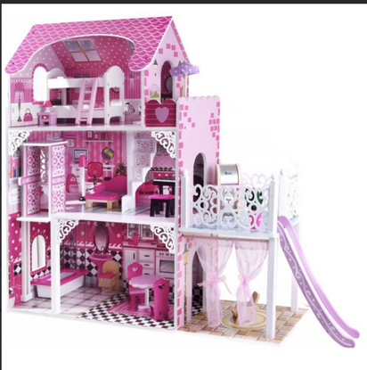 صورة 27/بيت دمية خشبي جميل بأسلوب عصري بألوان وإضاءة وأثاث لطيف يضمن ساعات من المرح