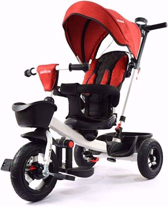 صورة 32/دراجة ثلاثية العجلات للاطفال مع مقبض دفع قابل للفصل ومقعد دوار 3 عجلات للاطفال الصغار من عمر 6 اشهر الى 6 سنوات (اللون: 3)