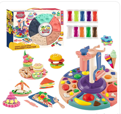 صورة 40/ماجيك دو - مجموعة الصلصال السحري مع طبق الطعام