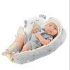 صورة 41/مجموعة اللعب التظاهري، لعبة دمية أطفال حديثي الولادة مقاس 12 بوصة مع وسادة لحاف مهد