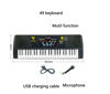 Picture of  49 key Smart Teaching Musical Electronic Keyboard Pianos 