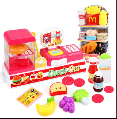 صورة 51/ FiveStar بالجملة لعبة سوبر ماركت لعبة التظاهر الأخرى مجموعة لعبة همبرغر المطبخ لعب الأطفال للأطفال