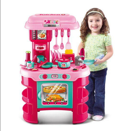 صورة 52/ لعبة التظاهر تشمل إكسسوارات لعبة المطبخ مجموعة اللعب الموسيقية الخفيفة الاستقرائية للفتيات