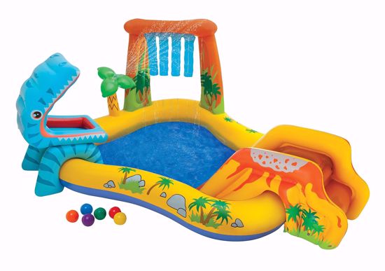 صورة 57/حوض سباحة بشكل ديناصور قابل للنفخ cm191x109x249 Intex Dinosaur Inflatable Play Center