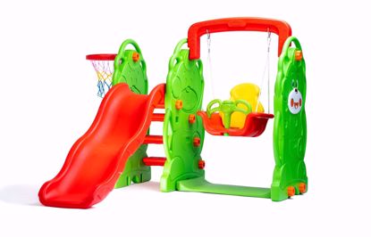 صورة 66/زحليقة دب متعددة الألوان قابلة للتزحلق والتأرجح مع أرجوحة، للاستخدام الداخلي، للفئة العمرية من 0 إلى 3 سنوات، بالقرب من تشيناي 160 * 170 * 114 سم