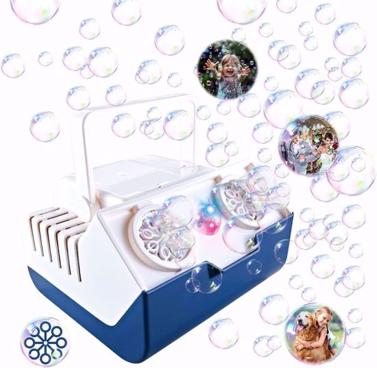 صورة 67/سنادر ماكينة فقاعات مع زجاجتين من محلول الفقاعات