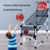 Picture of 67/Xiangwen Indoor Basketball Machine, Trampoline Basketball Hoop with Soft Material Basketballs, Safe for Kids, Durable for Indoor and Outdoor Play