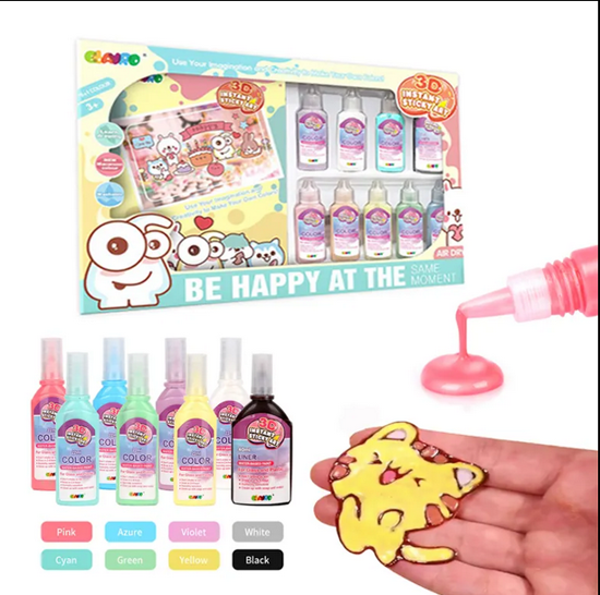 Picture of 71/ EBAYRO New Products DIY Model Coloring Drawing Window Art 3D Painting DIY Art Craft Kit 9037E Window Painting Art Toys