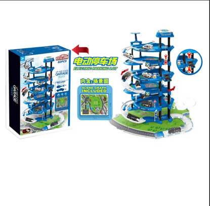 Picture of 84/ Multi-floor Track Parking Lot Children's Popular Toys with Battery Powered Car
