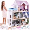 Picture of Wooden dollhouse with a swimming pool, an elevator ZA4835
