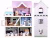 Picture of Wooden dollhouse with a swimming pool, an elevator ZA4835