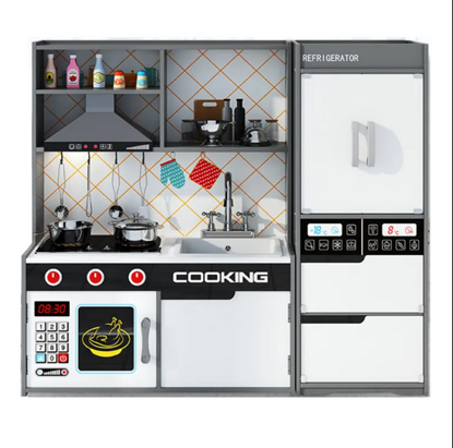 Picture of 86/Children's Japanese Style Wooden Kitchen Home Cooking Table Children's Simulation Kitchen Playset Toys for Kids