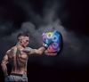 Picture of 92/Porodo Lifestyle Smart BT Boxing Set, Music & Lights, Digital Recorder, 6 Speed ​​Levels, Bluetooth Speaker, Music Selection, Gloves Included, Interactive Boxing Toy, Great Resistance - Black