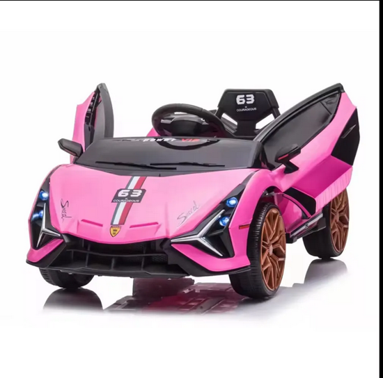 صورة 95/ لعبة أطفال كهربائية بأربع عجلات من البلاستيك المتين مع جهاز تحكم عن بعد بوظيفة MP3 مصنوعة من البلاستيك المتين 112*65*45  سم