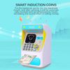 Picture of 104/Small Automatic Plastic Safe Coin Bank with Password and Face Lock for Cash Withdrawal, Rechargeable Savings Piggy Bank for Kids (Blue)