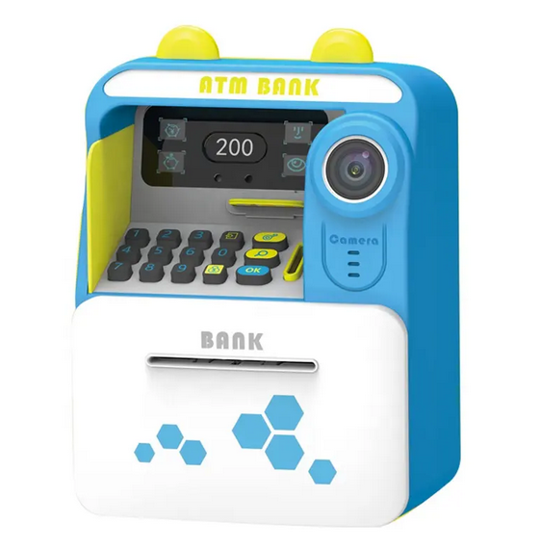 Picture of 104/ Kids Electronic Money Saving Bank Piggy Bank Animal Shaped Face Recognition ATM Toy with Vip Card for Children Gift