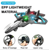 صورة 104/ لعبة طائرة من الفوم النفاث المقاتل بالتحكم عن بعد بـ 6 قنوات RC مع ضوء ، طراز طائرة EPP للتحكم عن بعد بالتحكم عن بعد للأطفال