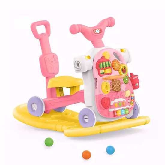 صورة 116/مشايه أطفال 5 *1 مع موسيقي وسكوتر ومشاية وكرسي هزاز وطرابيزة لعب للأطفال