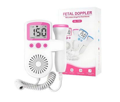 صورة 116/جهاز كشف معدل ضربات قلب الجنين المحمول، جهاز دوبلر جنين منزلي سهل الاستخدام، تكنولوجيا تشخيص فوق صوتي بشاشة LCD للأطفال ,    يساعد علي كشف نباضات الجنين  يستعمل مع اي نوع جل  من الشهر الرابع