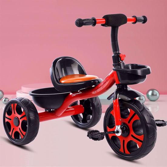 Picture of 122/Tricycle for Kids Ages 2-6 Years Old 3 Wheel Ride On Toy Toddlers with Front and Rear Storage Baskets for Boys and Girls Children's Bikes Safe Design for Outings...